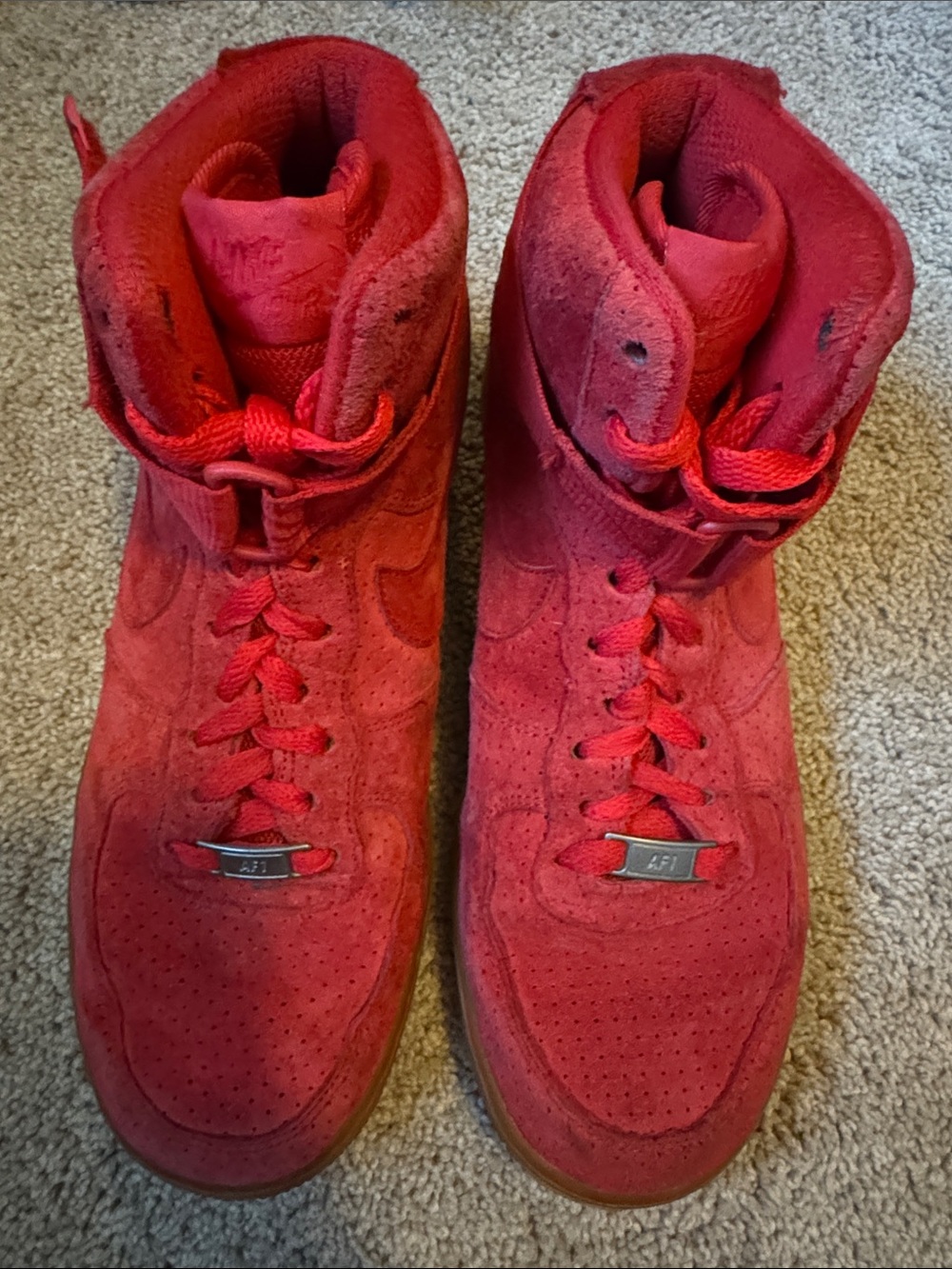 Nike Air Force 1 University Red/Gum